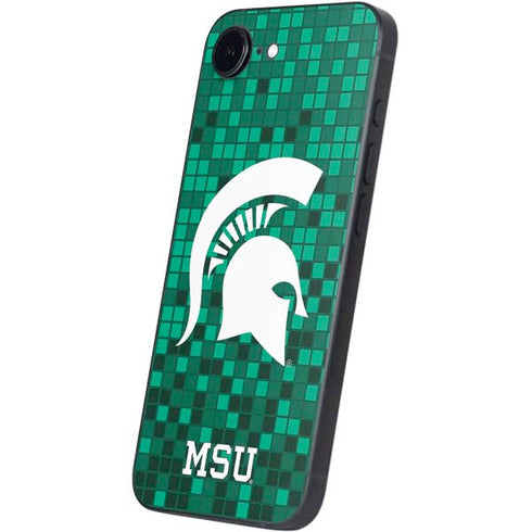 Michigan State University Spartans Digital Pixels iPhone 16e Skin